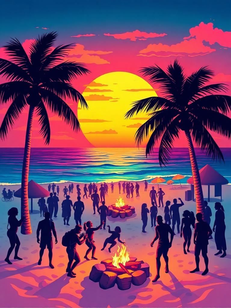 Sunset Sessions: Beach Bonfire poster